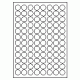 563 - Label Size 20mm dia - 96 labels per sheet